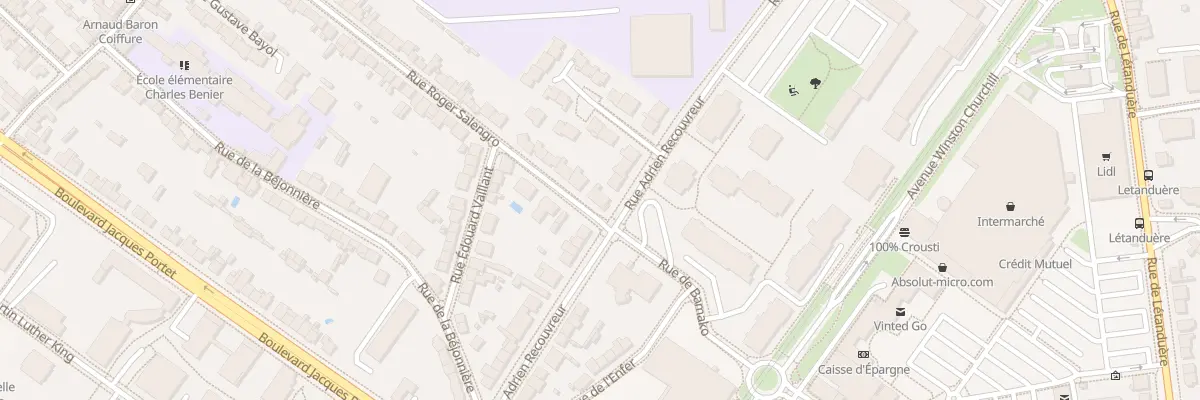Plan du 66 Rue Adrien Recouvreur à Angers