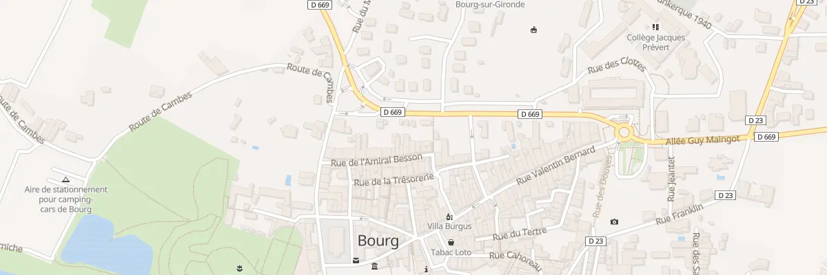 Plan du 18 Rue de l’Amiral Besson à Bourg