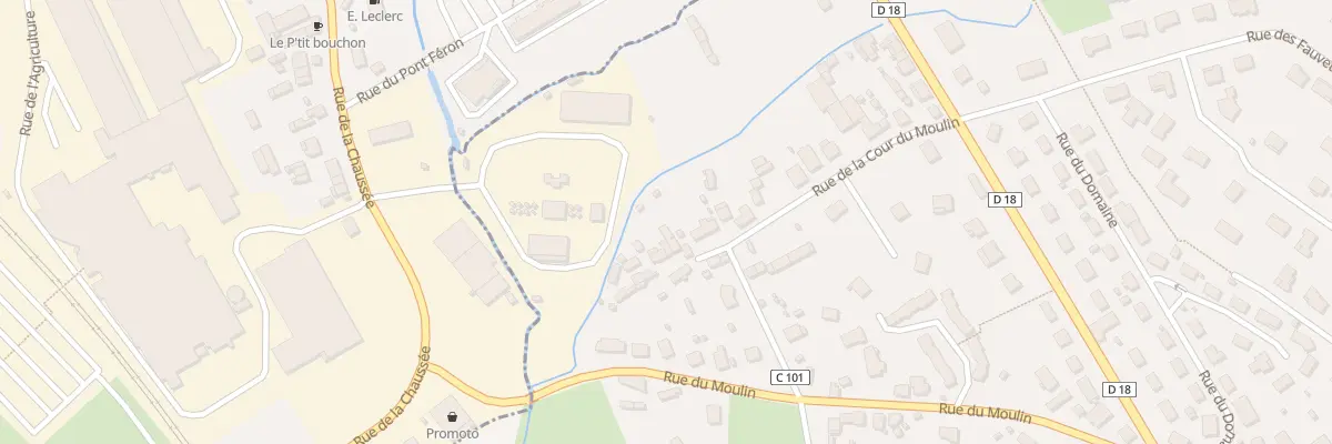 Plan du 22 Rue de la Cour du Moulin à La Selle-la-Forge