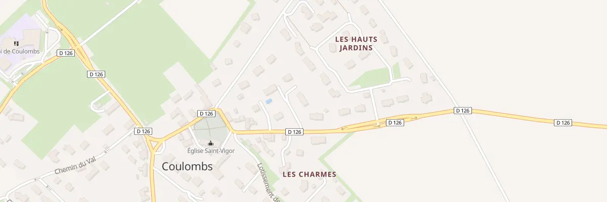 Plan du 20 Rue de l’Eglise Coulombs à Moulins-en-Bessin