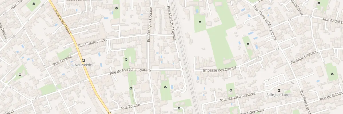 Plan du 3 Rue du Maréchal Lyautey à Bègles