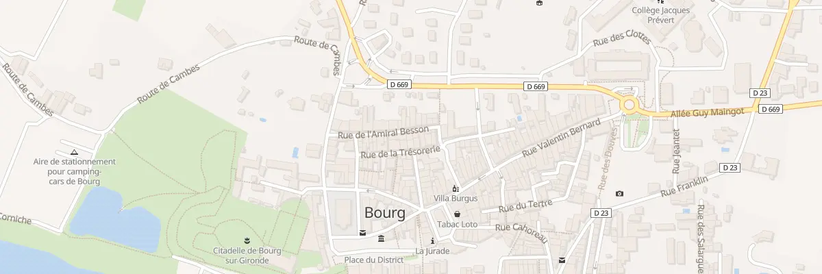 Plan du 9016 Rue de l’Amiral Besson à Bourg