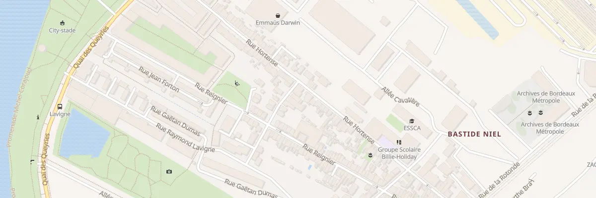 Plan du 19 Rue Adolphe Chales à Bordeaux