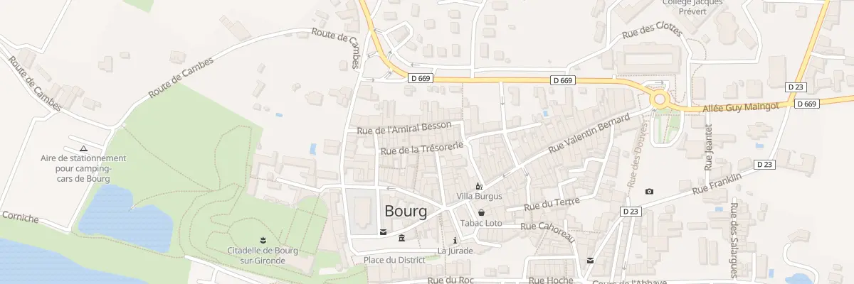 Plan du 12 Rue de la Tresorerie à Bourg