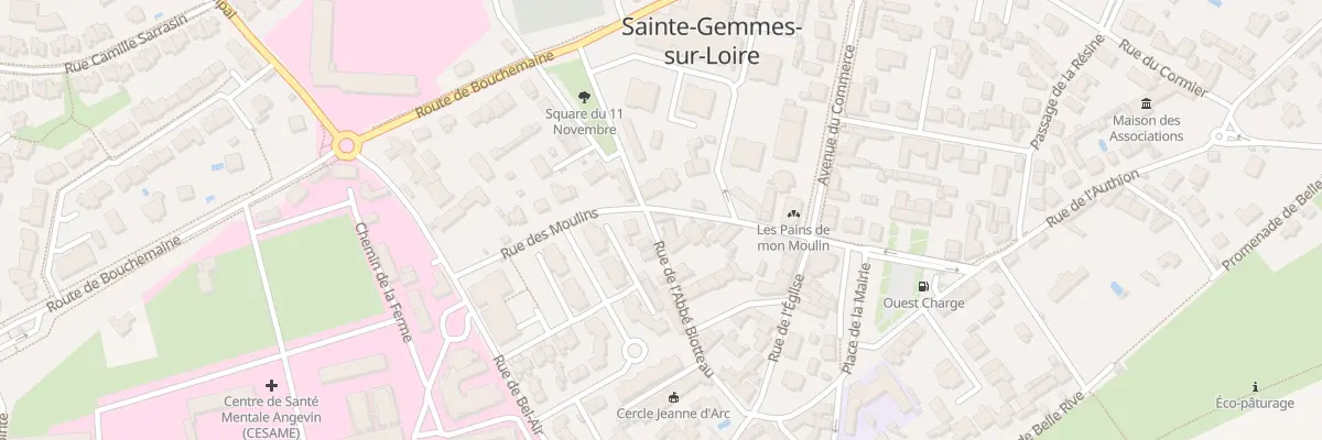 Plan du 2 Rue des Moulins à Sainte-Gemmes-sur-Loire