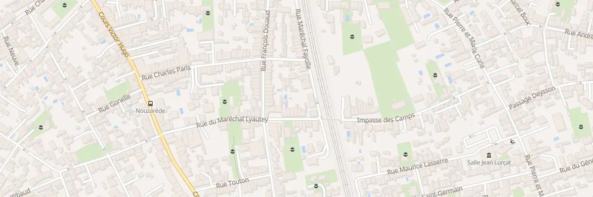 Plan du 7 Rue du Maréchal Lyautey à Bègles