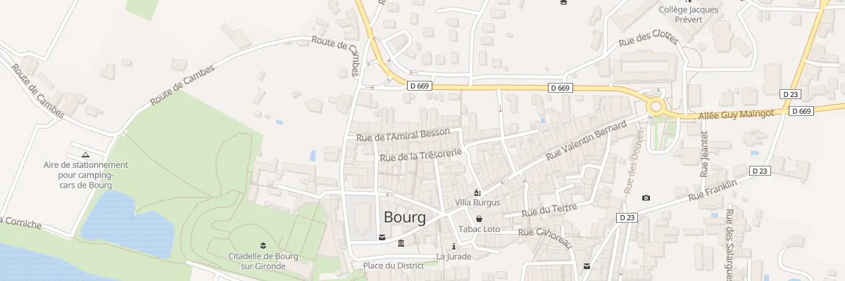 Plan du 9017 Rue de l’Amiral Besson à Bourg