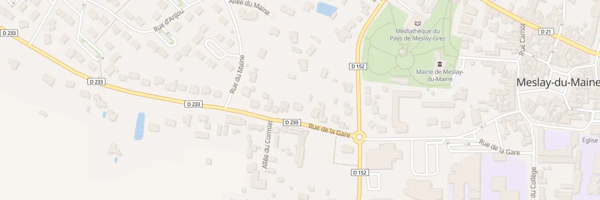 Plan du 36 Rue de la Gare à Meslay-du-Maine