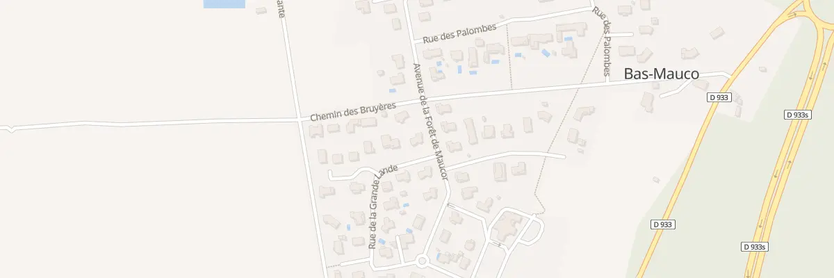 Plan du 337 Av de la Forêt de Maucor à Bas-Mauco