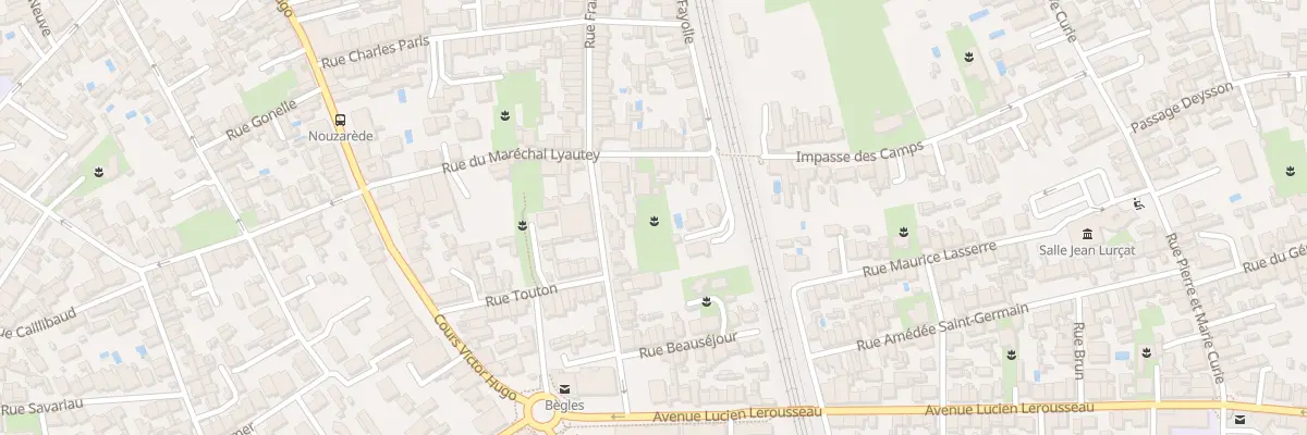 Plan du 18 Rue du Maréchal Lyautey à Bègles