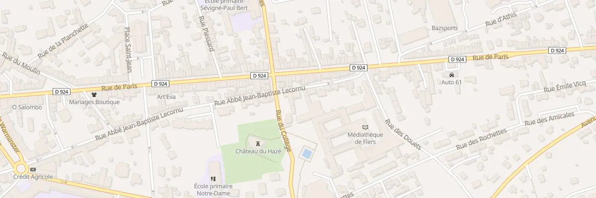 Plan du 98 Rue Abbe J.B Lecornu à Flers