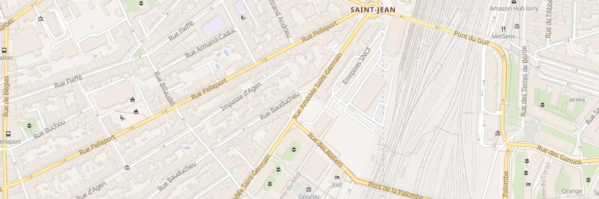 Plan du 58 Rue Amédée Saint-Germain à Bordeaux
