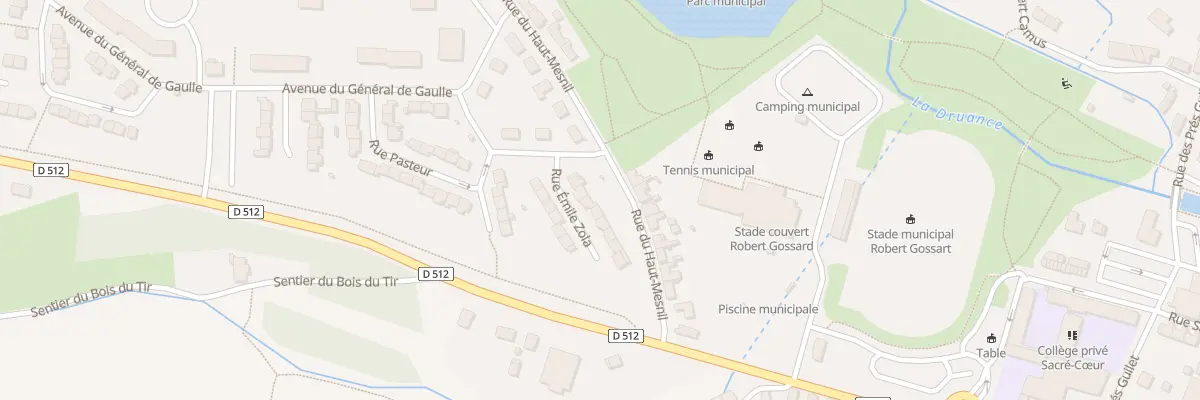Plan du 6 Rue Emile Zola - Conde à Condé-en-Normandie