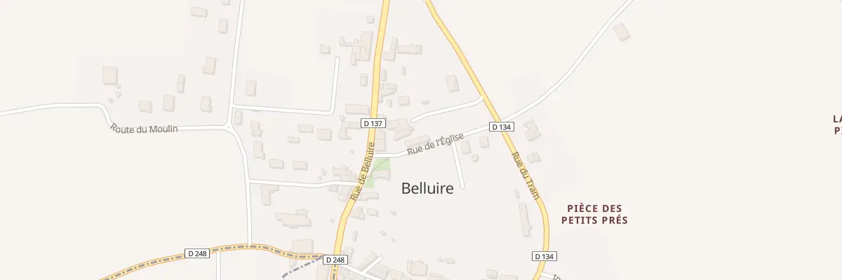 Plan du 3 Rue de l’Eglise à Belluire