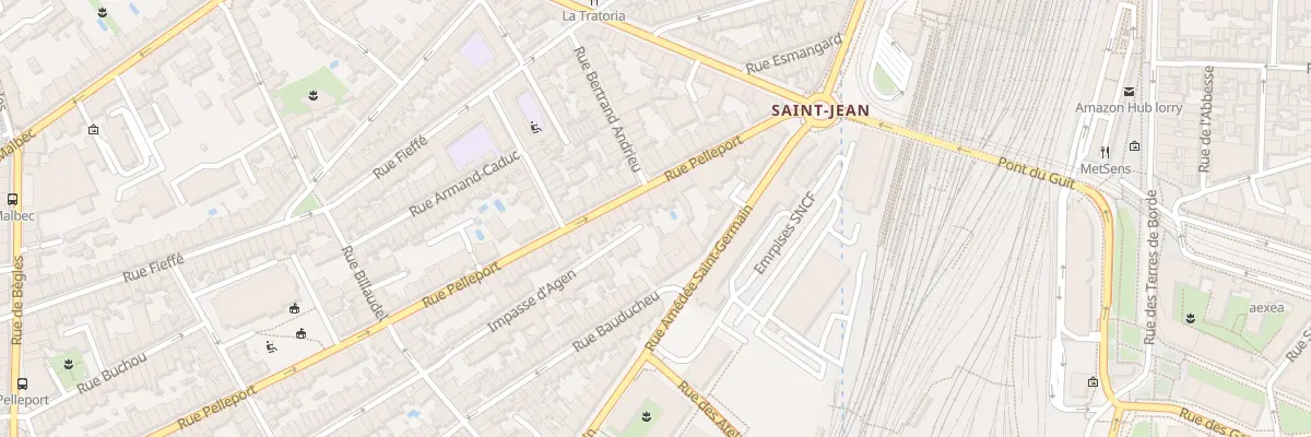 Plan du 30 Rue Pelleport à Bordeaux