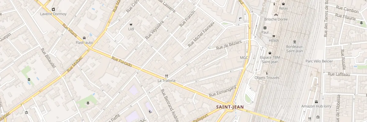 Plan du 29 Rue Fieffe à Bordeaux
