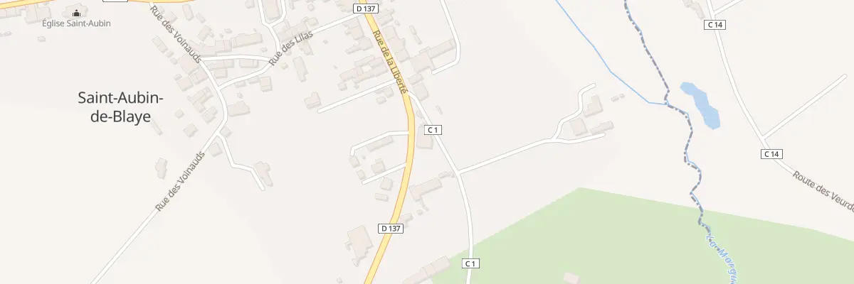 Plan du 90 Rue Champagne à Saint-Aubin-de-Blaye