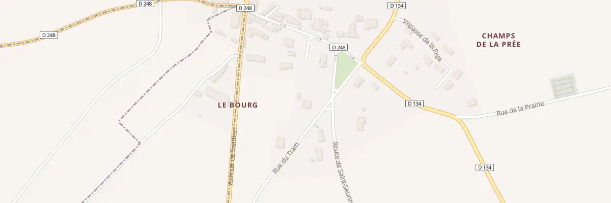 Plan du 4 Rte de Saint Seurin à Belluire