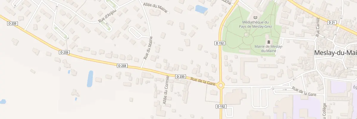 Plan du 38 Rue de la Gare à Meslay-du-Maine
