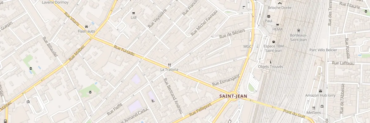 Plan du 36 Rue Fieffe à Bordeaux