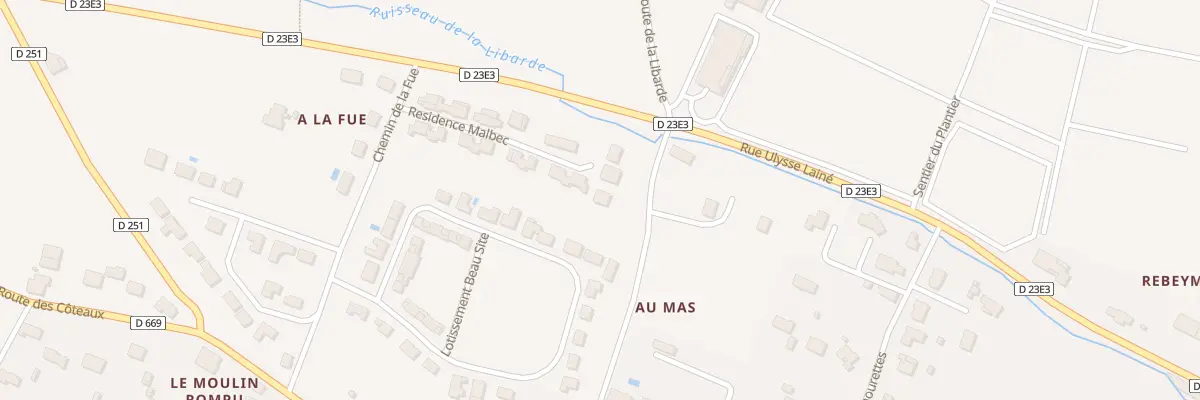 Plan du 15 Res Malbec à Bourg