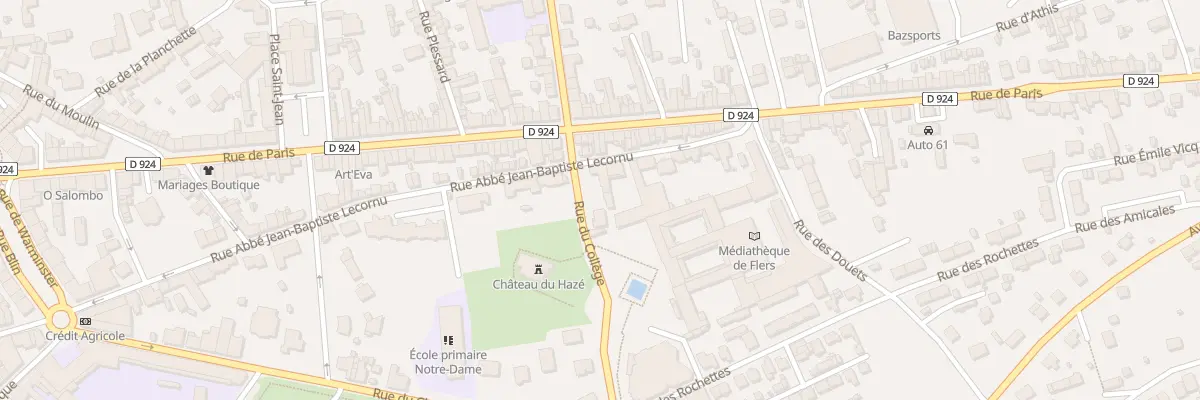 Plan du 1B Rue du College à Flers