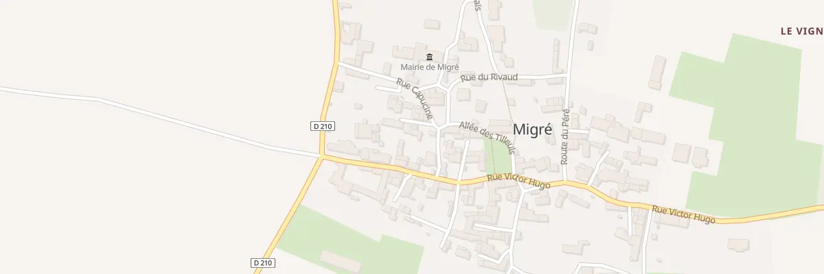 Plan du 1 Imp des Tilleuls à Migré