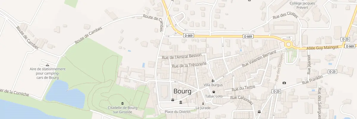 Plan du 9021 Rue de l’Amiral Besson à Bourg