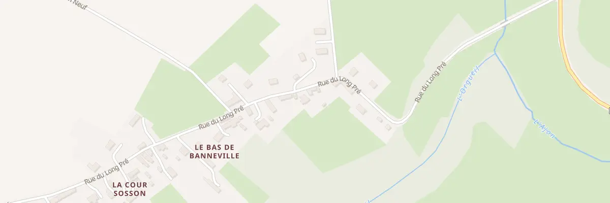 Plan du 754 Rue du Long Pre - Banneville à Malherbe-sur-Ajon
