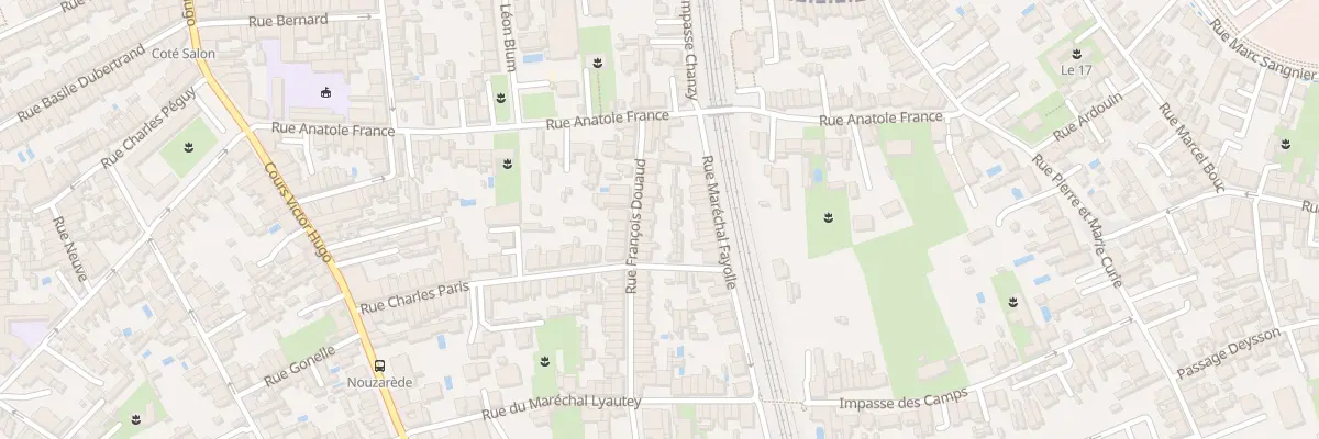 Plan du 24 Rue François Douaud à Bègles
