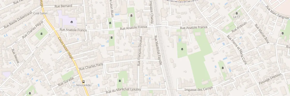 Plan du 22 Rue François Douaud à Bègles