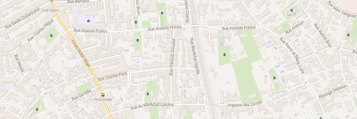 Plan du 28 Rue François Douaud à Bègles