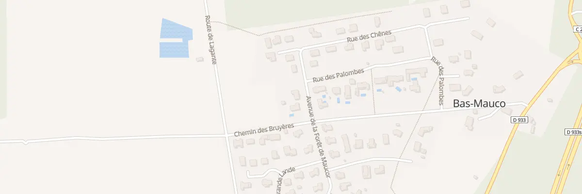 Plan du 527 Av de la Forêt de Maucor à Bas-Mauco