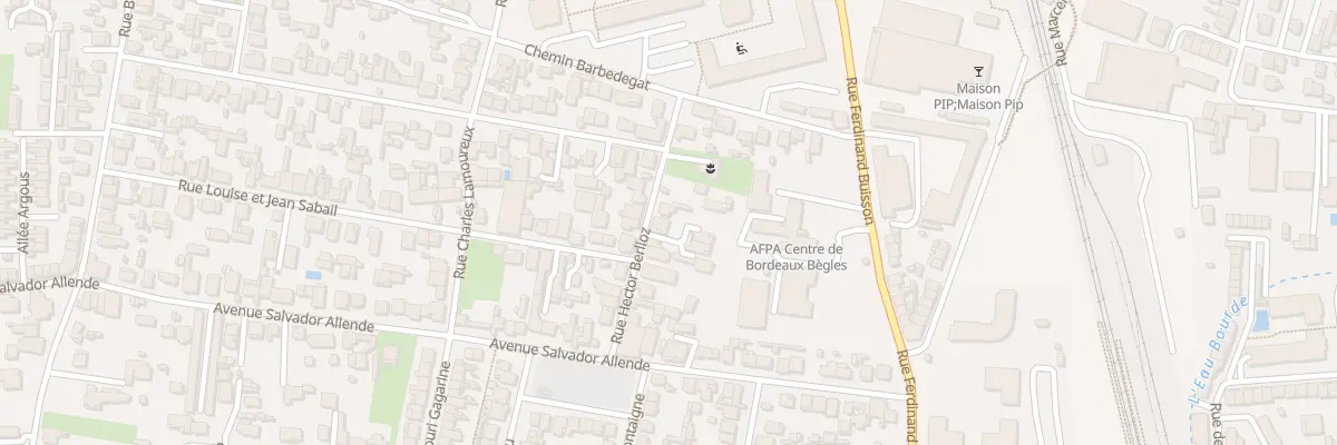 Plan du 20 Rue Hector Berlioz à Bègles