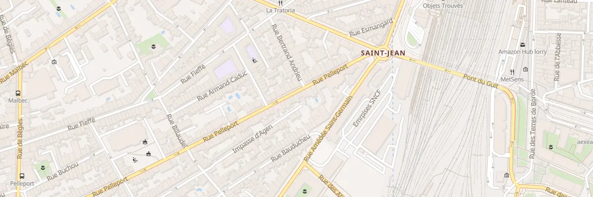Plan du 36 Rue Pelleport à Bordeaux