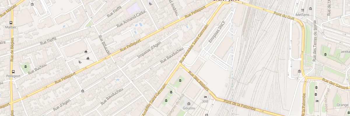 Plan du 63 Rue Amédée Saint-Germain à Bordeaux