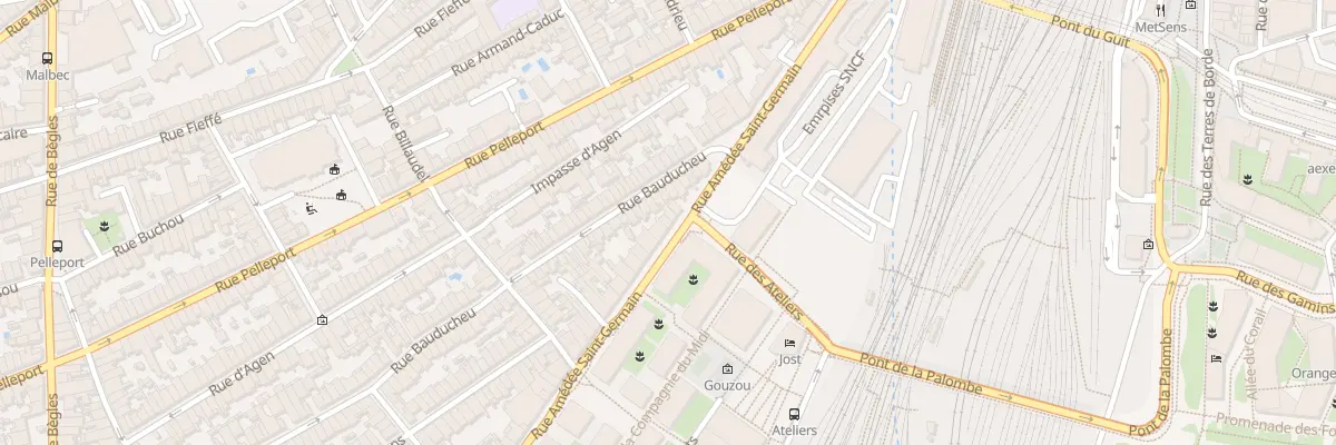 Plan du 66 Rue Amédée Saint-Germain à Bordeaux
