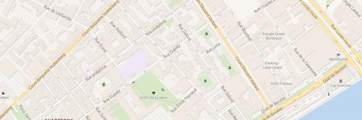 Plan du 55 Rue Chantecrit à Bordeaux