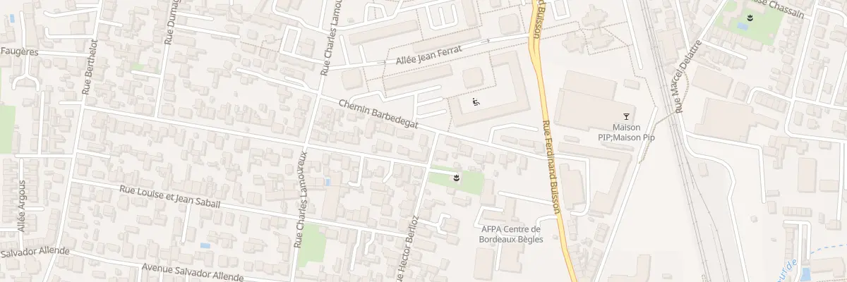 Plan du 1 Rue Hector Berlioz à Bègles