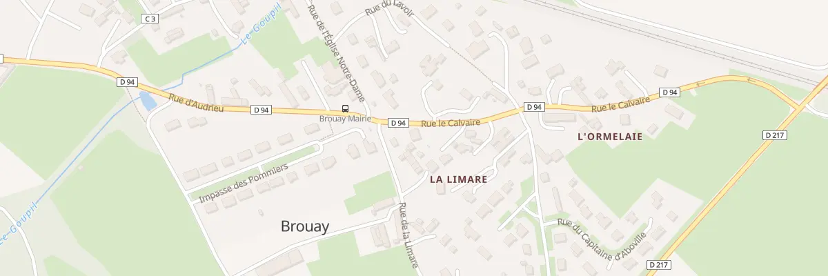 Plan du 1 Rue le Calvaire à Thue et Mue