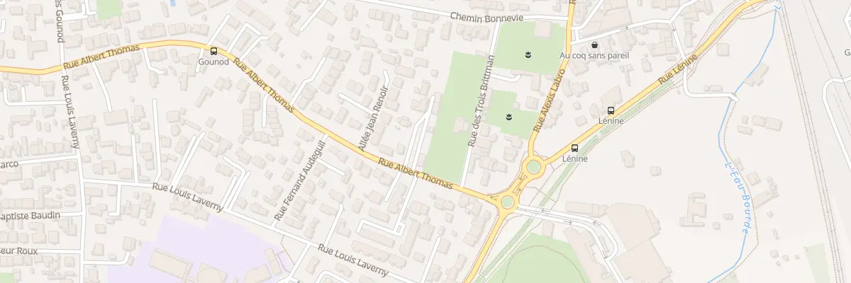 Plan du 13T Rue Albert Thomas à Bègles