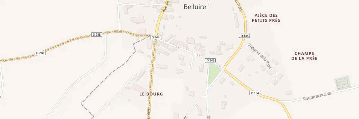Plan du 6 Rue de la Mairie à Belluire