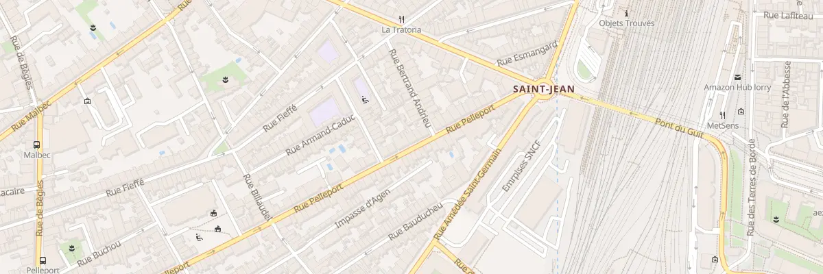 Plan du 33 Rue Pelleport à Bordeaux