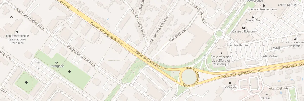 Plan du 101 Rue Adrien Recouvreur à Angers