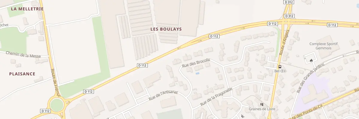 Plan du 22 Rue des Brocolis à Sainte-Gemmes-sur-Loire