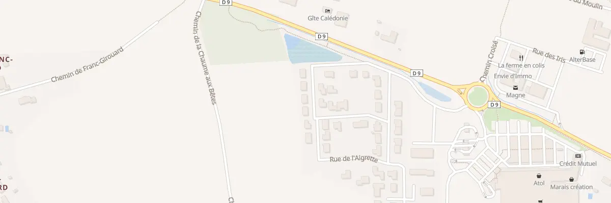 Plan du 6 Rue du Martin pêcheur à Magné