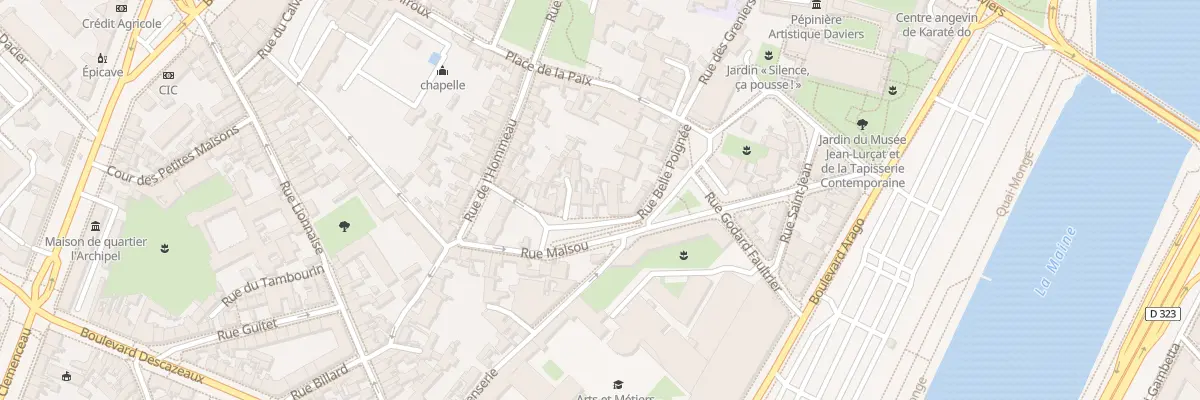 Plan du 6 Pl du Tertre à Angers