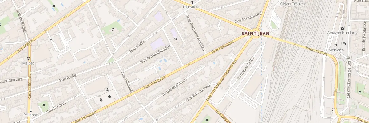 Plan du 43 Rue Pelleport à Bordeaux