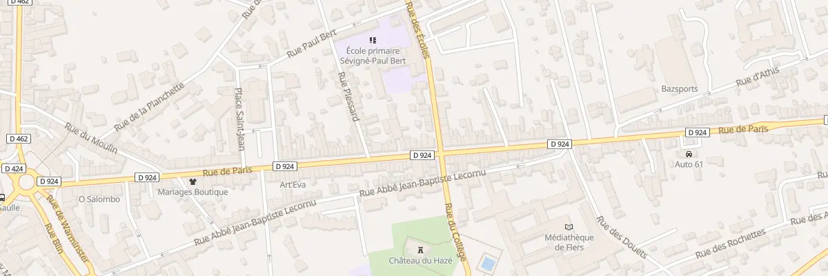 Plan du 137 Rue de Paris à Flers