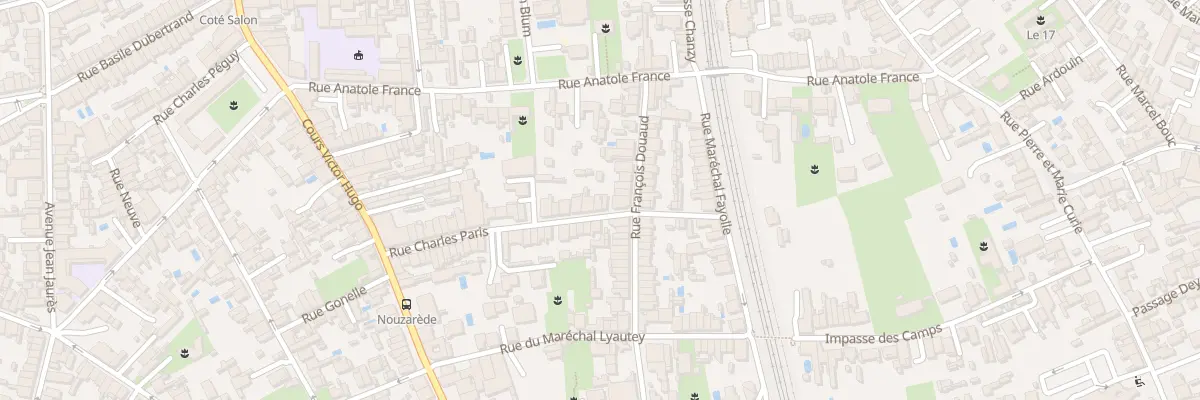 Plan du 46 Rue Charles Paris à Bègles